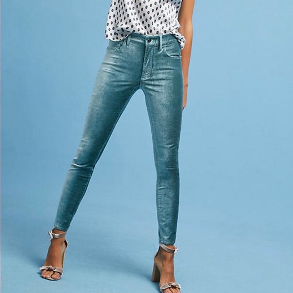 Pilcro and the letterpress green high rise skinny